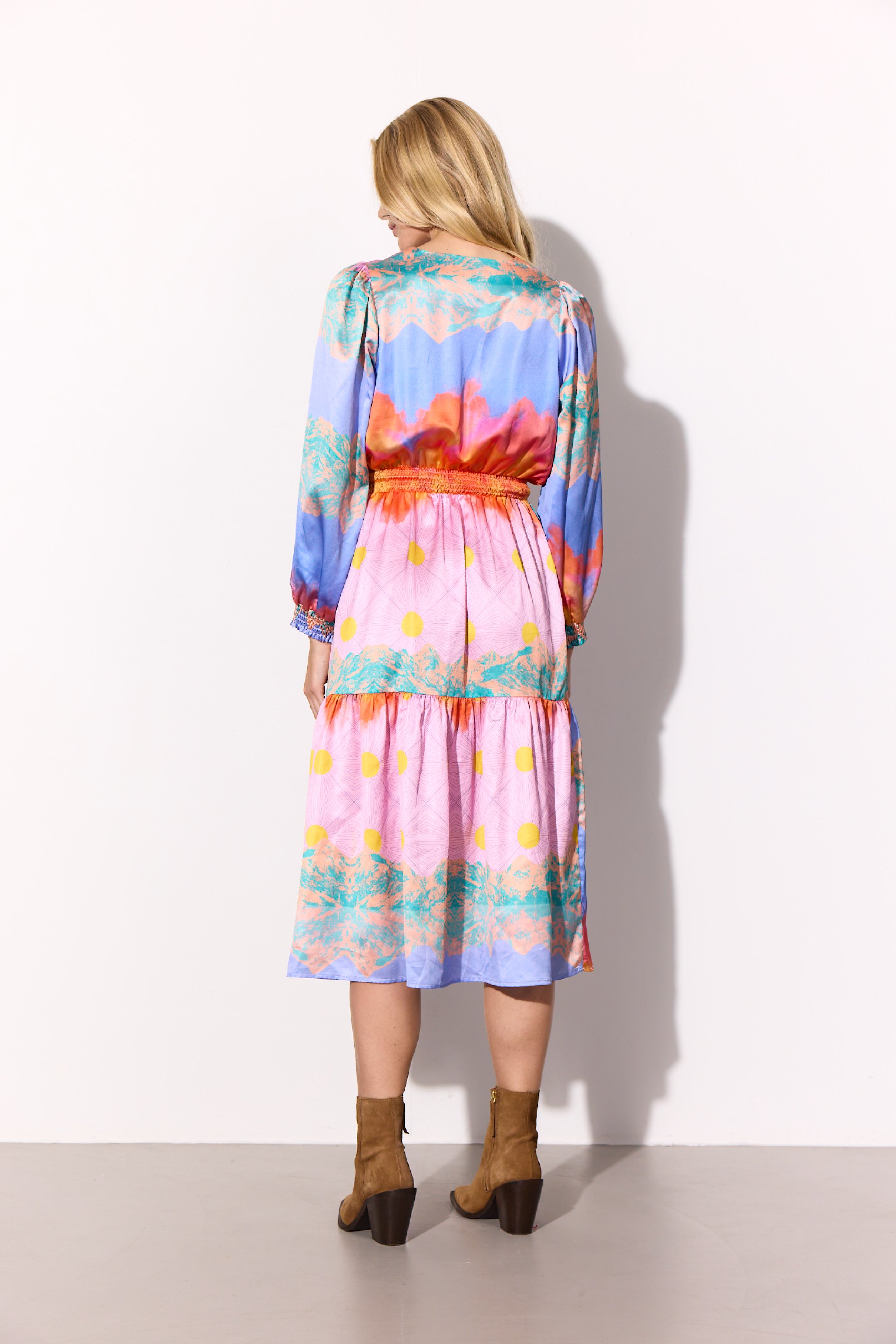 HUNKØN Abby Dress Kjoler Horizon Art Print