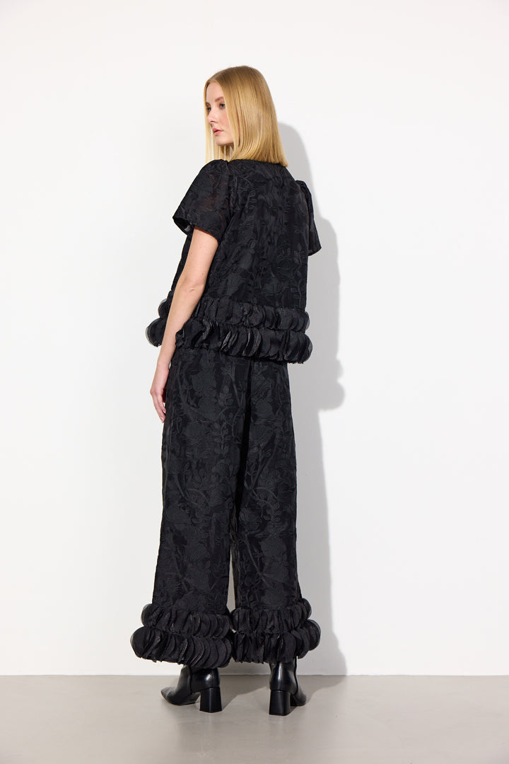 HUNKØN Aiko Blouse Bluser Black