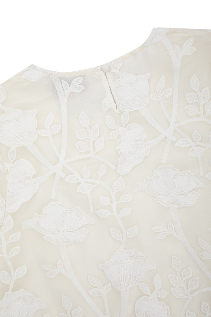 HUNKØN Aiko Blouse Bluser Cream