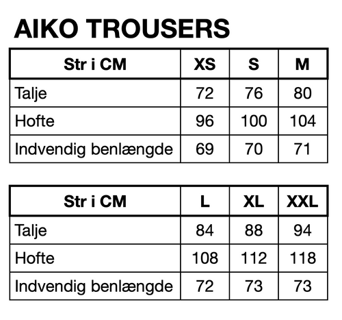 HUNKØN Aiko Trousers Bukser Black