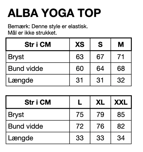 HUNKØN Alba Yoga Top Yoga Toppe Multiverse Art Print