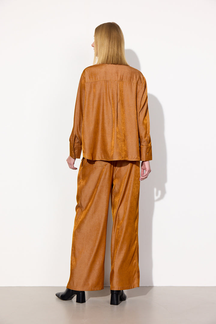 HUNKØN Andy Shirt Skjorter Brown