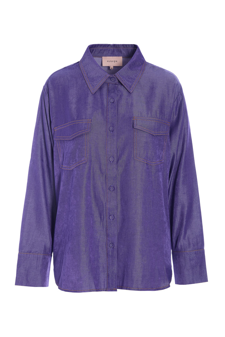HUNKØN Andy Shirt Skjorter Lavender