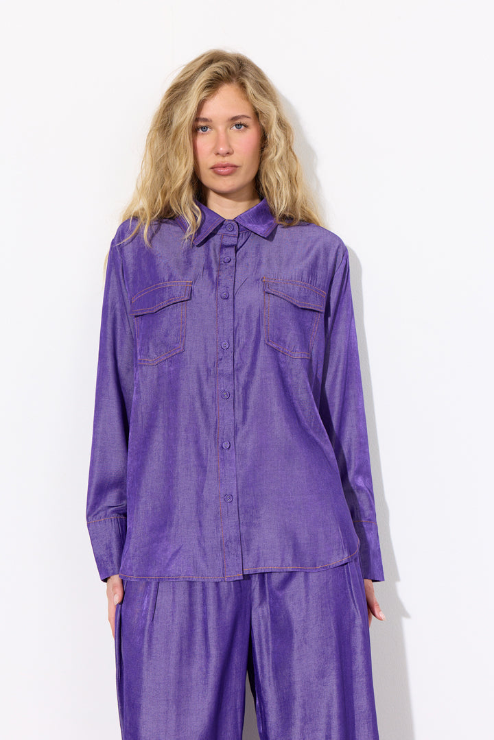 HUNKØN Andy Shirt Skjorter Lavender
