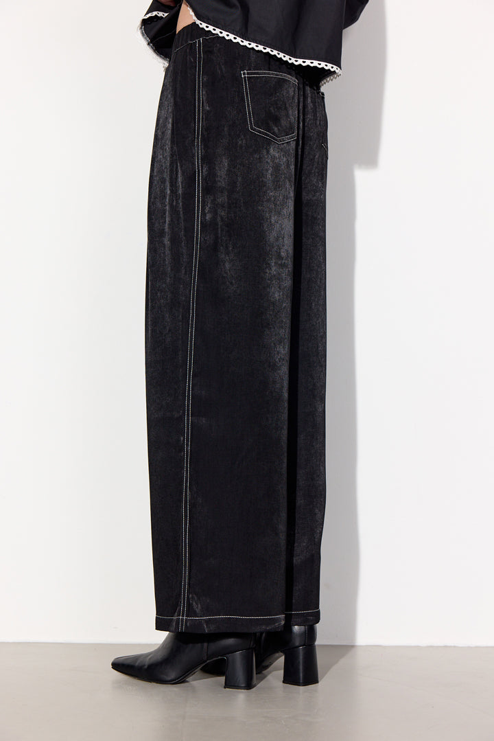 HUNKØN Andy Trousers Bukser Black