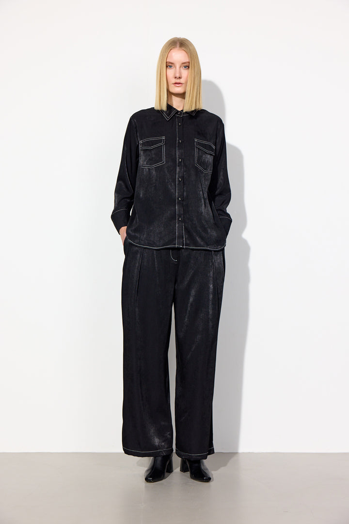 HUNKØN Andy Trousers Bukser Black