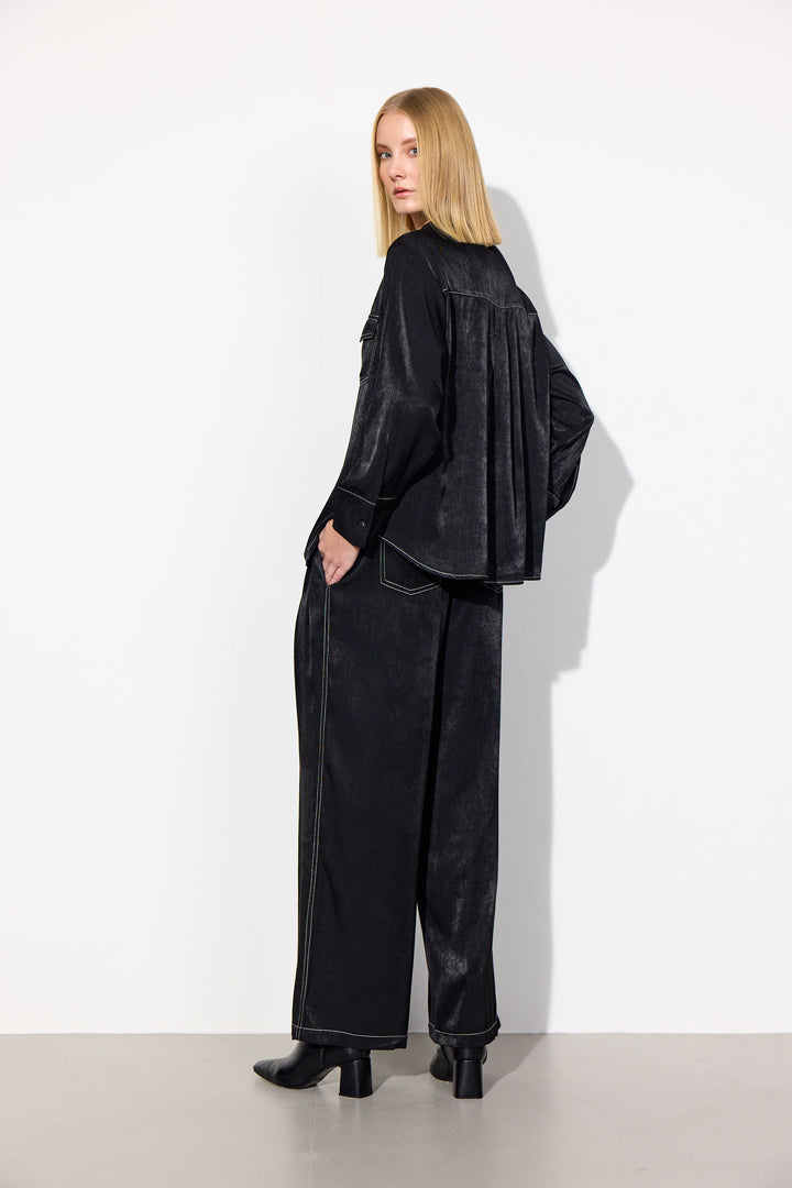 HUNKØN Andy Trousers Bukser Black