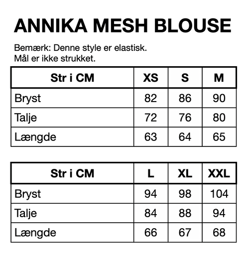 HUNKØN Annika Mesh Blouse Bluser Outer Space Art Print