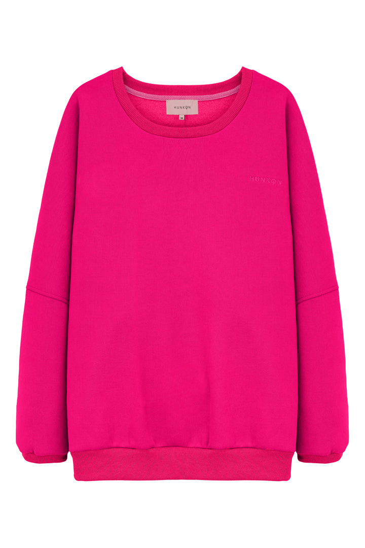HUNKØN Ava Sweatshirt Sweatshirts Fushcia pink