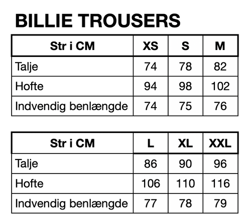 HUNKØN Billie Trousers Bukser Grey Pinstripe