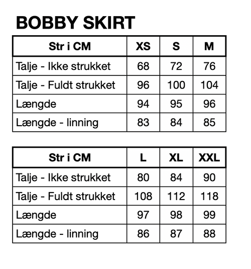 HUNKØN Bobby Long Skirt Nederdele White w/ dots