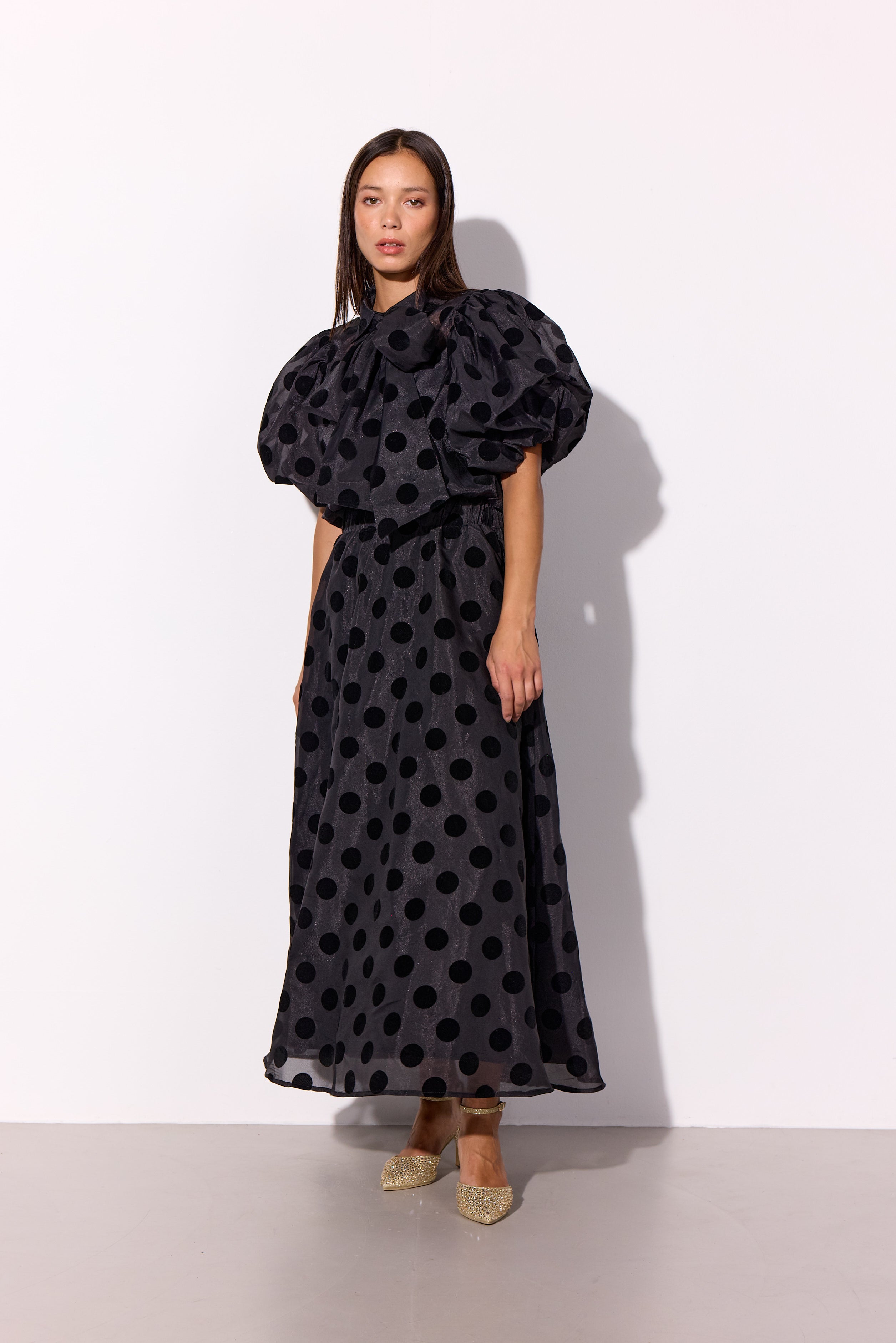HUNKØN Bobby Shirt Skjorter Black w/dots