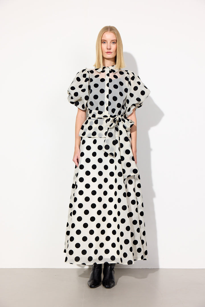 HUNKØN Bobby Shirt Skjorter White w/ dots