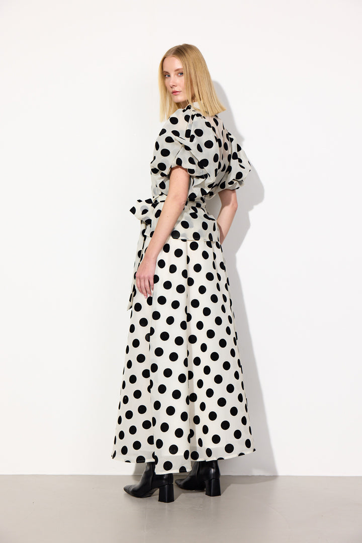 HUNKØN Bobby Shirt Skjorter White w/ dots