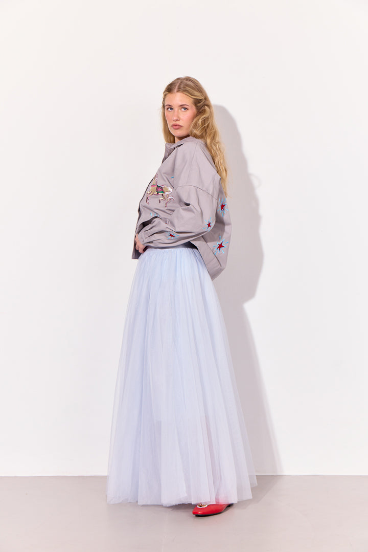 HUNKØN Bridget Skirt Nederdele Soft Blue