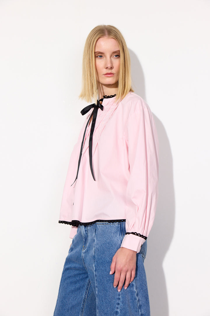 HUNKØN Britt Shirt Skjorter Pink