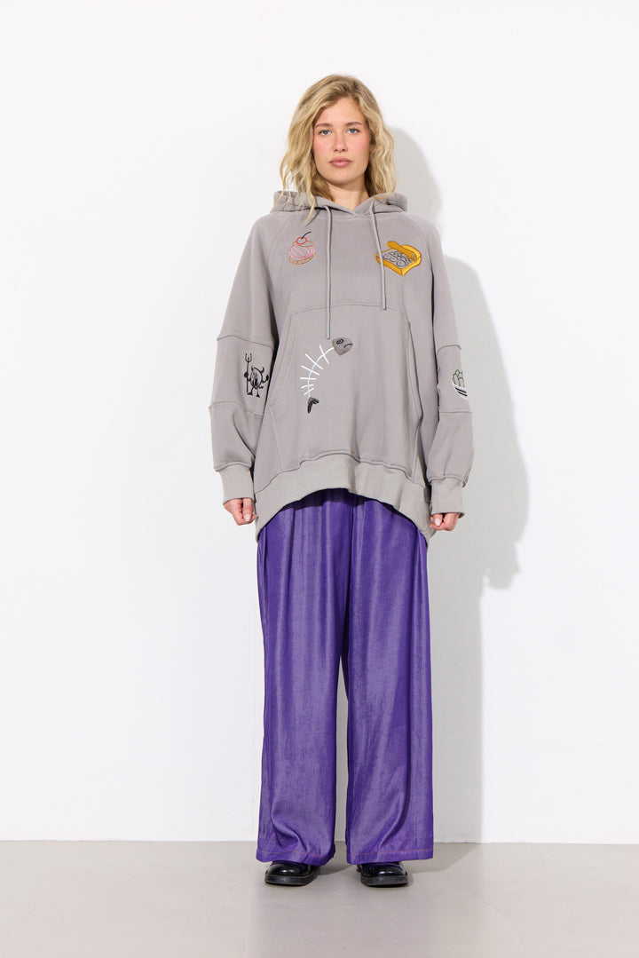 HUNKØN Buster Hoodie Sweatshirts Grey