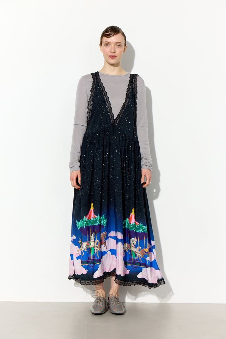 HUNKØN Calista Dress Kjoler Dream Fairground Art Print