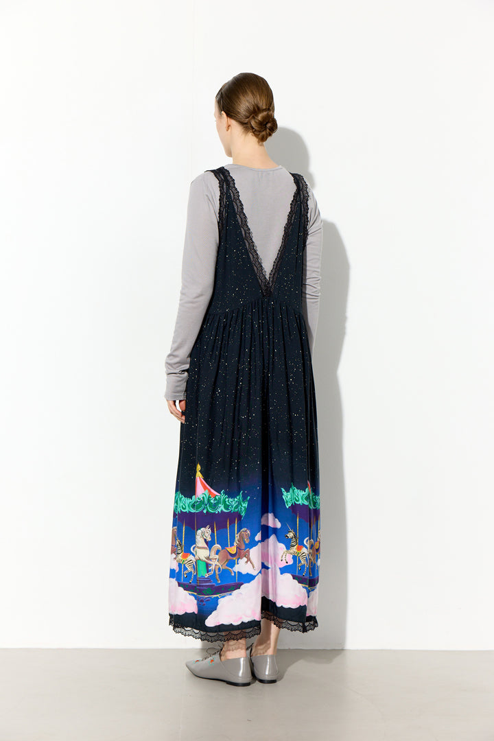 HUNKØN Calista Dress Kjoler Dream Fairground Art Print