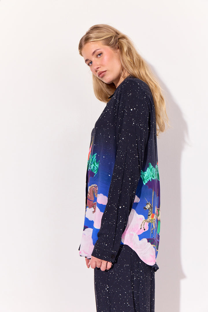 HUNKØN Calista Shirt Skjorter Dream Fairground Art Print