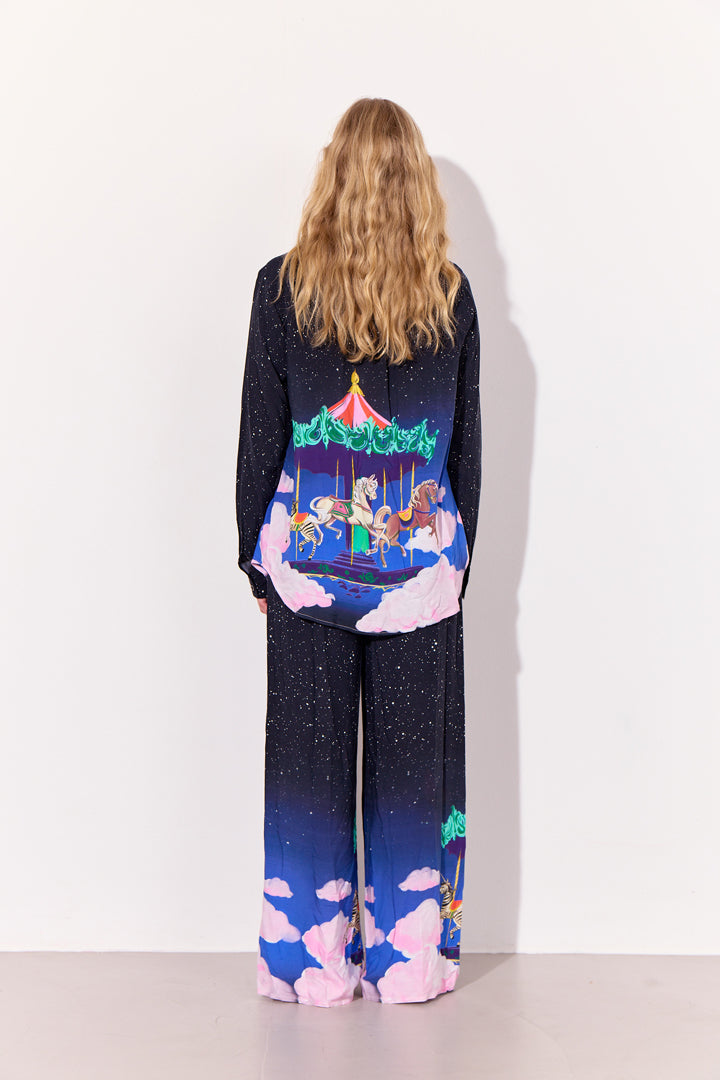HUNKØN Calista Trousers Bukser Dream Fairground Art Print