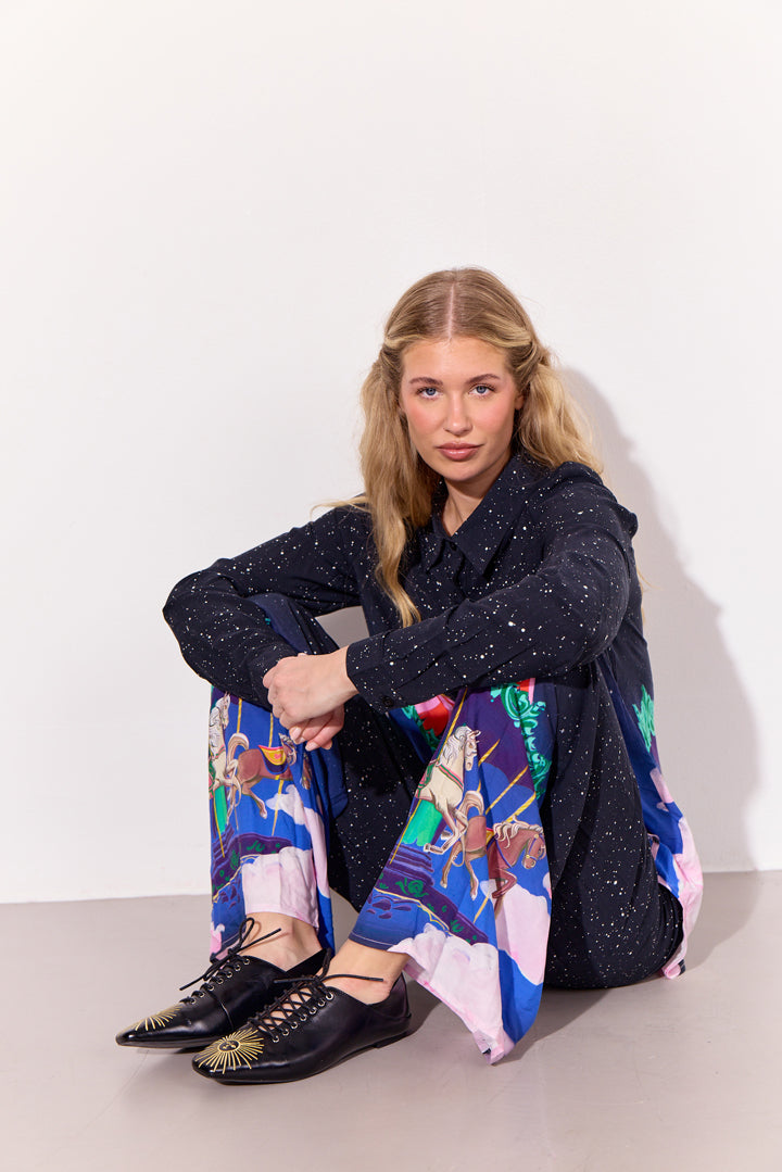 HUNKØN Calista Trousers Bukser Dream Fairground Art Print