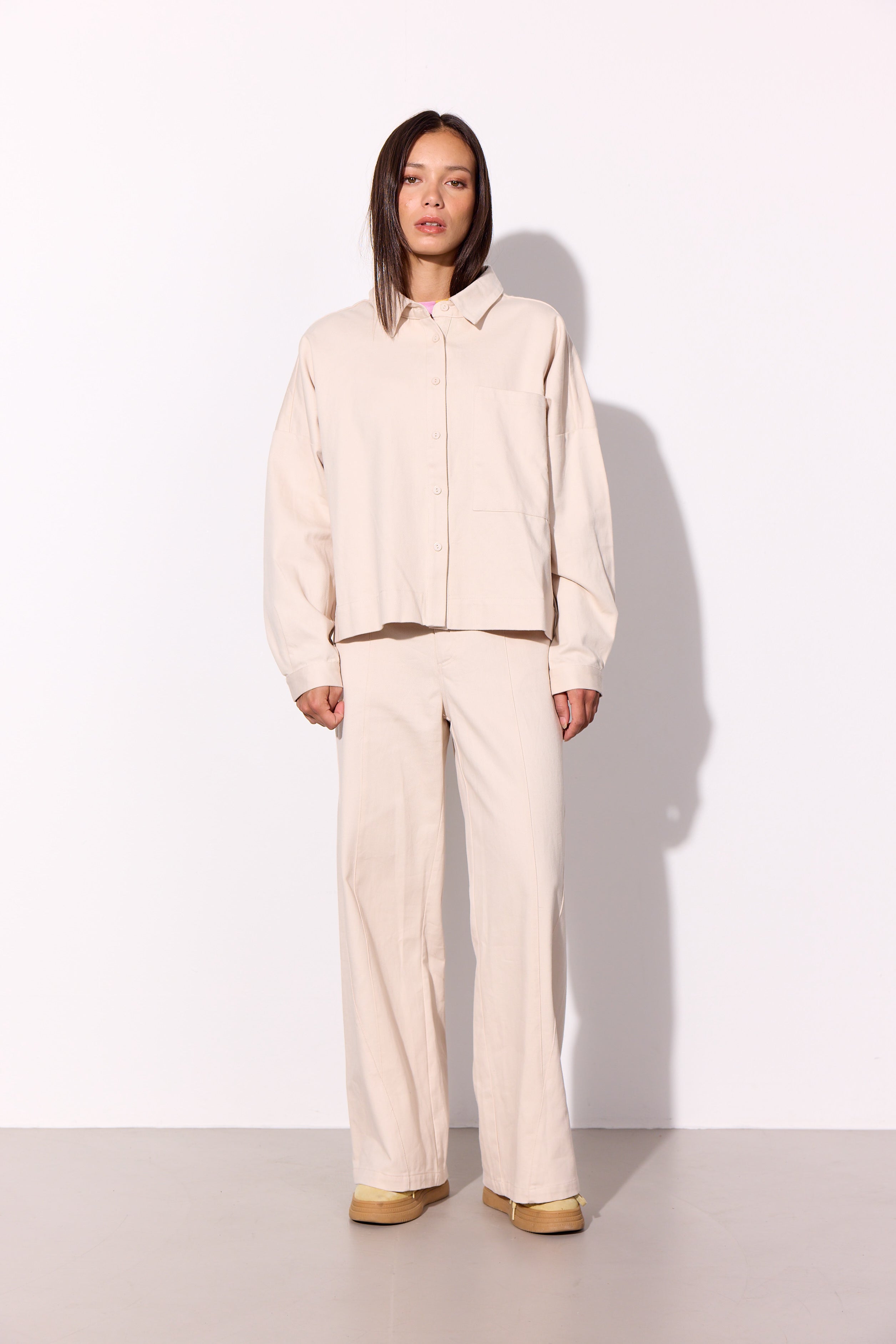HUNKØN Camden Shirt Skjorter Cream