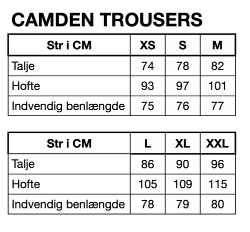 HUNKØN Camden Trousers Bukser Cream