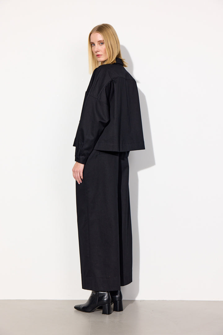HUNKØN Camden Wide Trousers Bukser Black