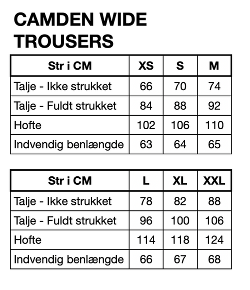 HUNKØN Camden Wide Trousers Bukser Brown