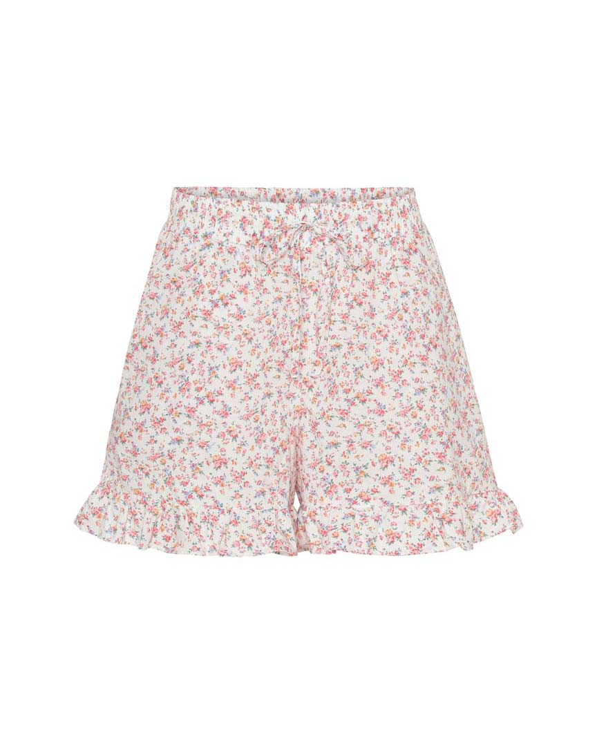 HUNKØN Cecilia Shorts Shorts White floral