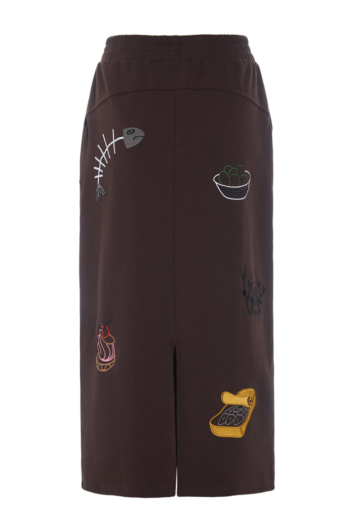 HUNKØN Chili Skirt Nederdele Brown