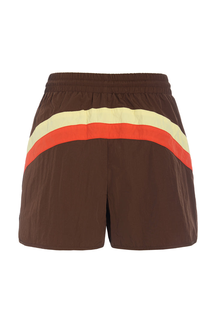 HUNKØN Cindy Track Shorts Shorts Brown