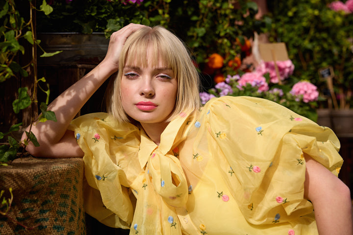 HUNKØN Conny Shirt Skjorter Yellow