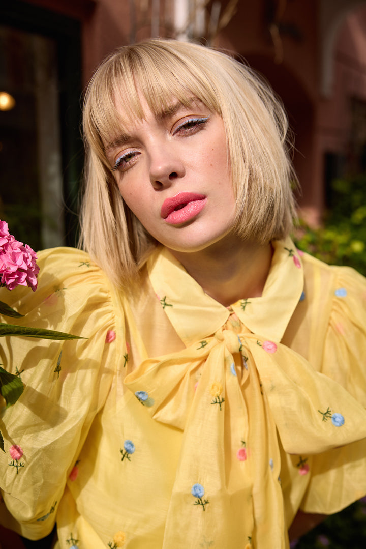 HUNKØN Conny Shirt Skjorter Yellow