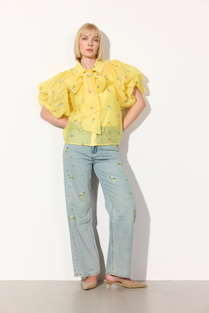 HUNKØN Conny Shirt Skjorter Yellow