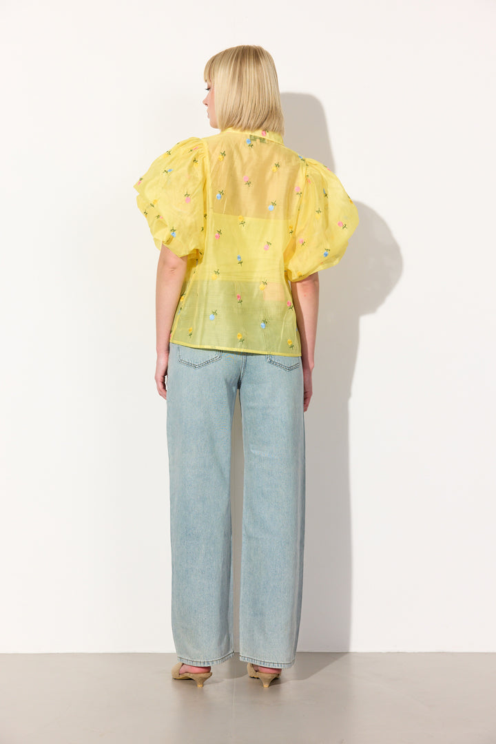 HUNKØN Conny Shirt Skjorter Yellow