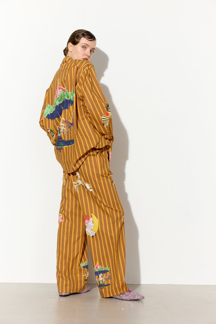 HUNKØN Cosmia Shirt Skjorter Caramel Showstopper Art Print