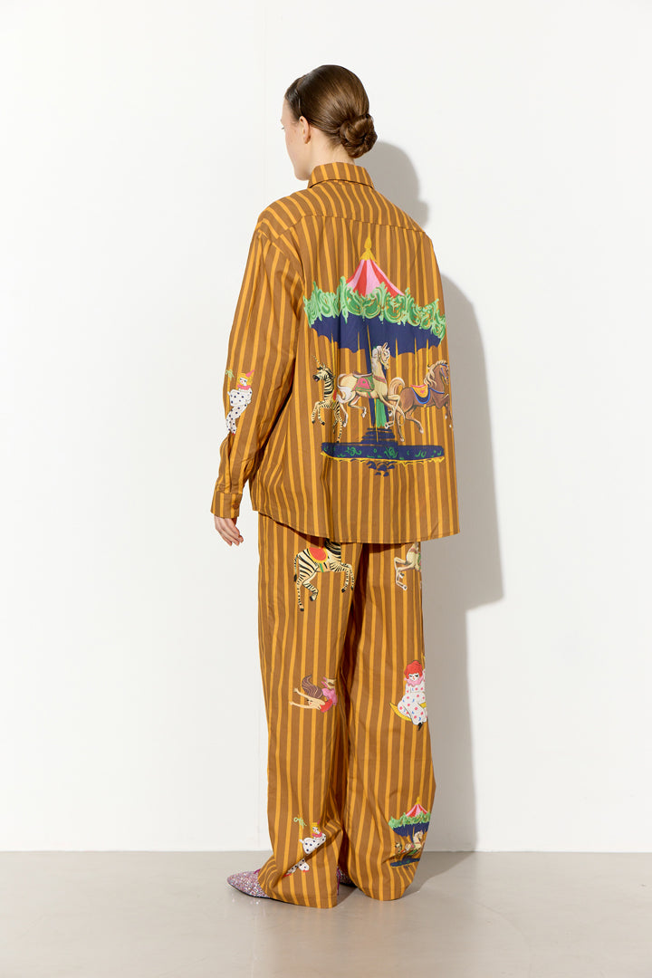 HUNKØN Cosmia Shirt Skjorter Caramel Showstopper Art Print