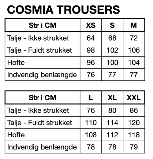 HUNKØN Cosmia Trousers Bukser Blue Showstopper Art Print
