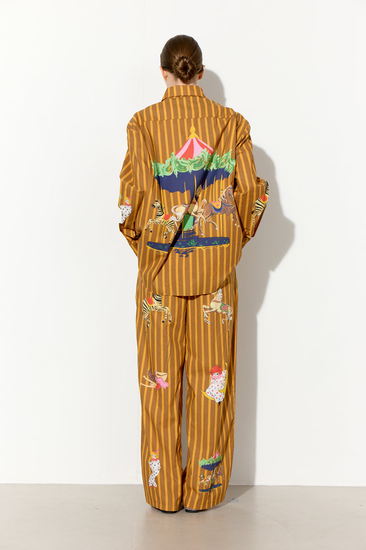 HUNKØN Cosmia Trousers Bukser Caramel Showstopper Art Print