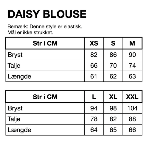 HUNKØN Daisy Blouse Bluser Black Disco
