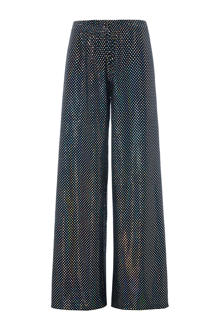 HUNKØN Daisy Trousers Bukser Black Disco