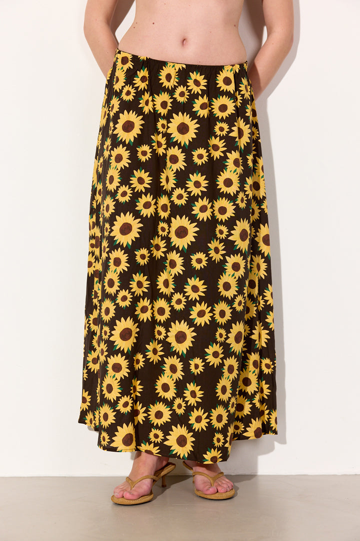 HUNKØN Darlene Skirt Nederdele Brown