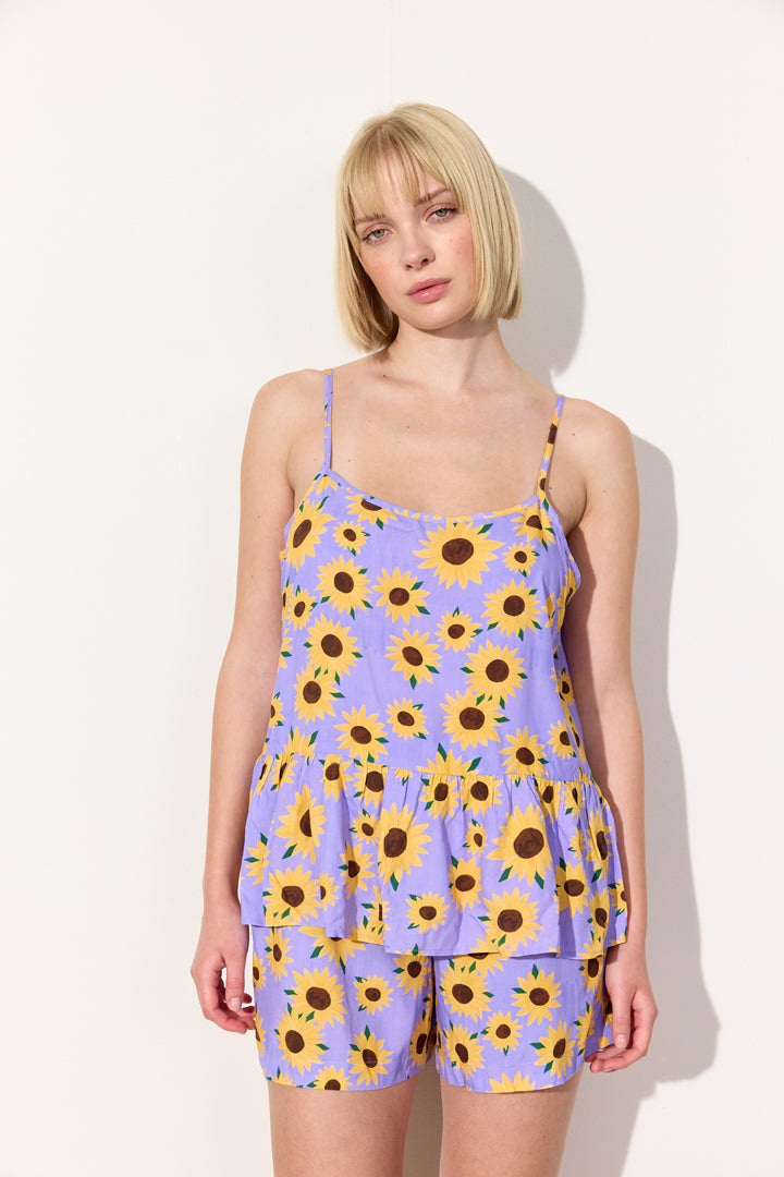 HUNKØN Darlene Top Toppe Lavender