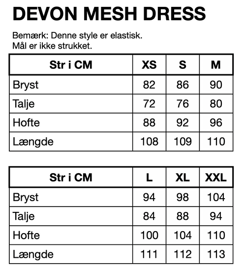 HUNKØN Devon Mesh Dress Kjoler Horizon Art Print