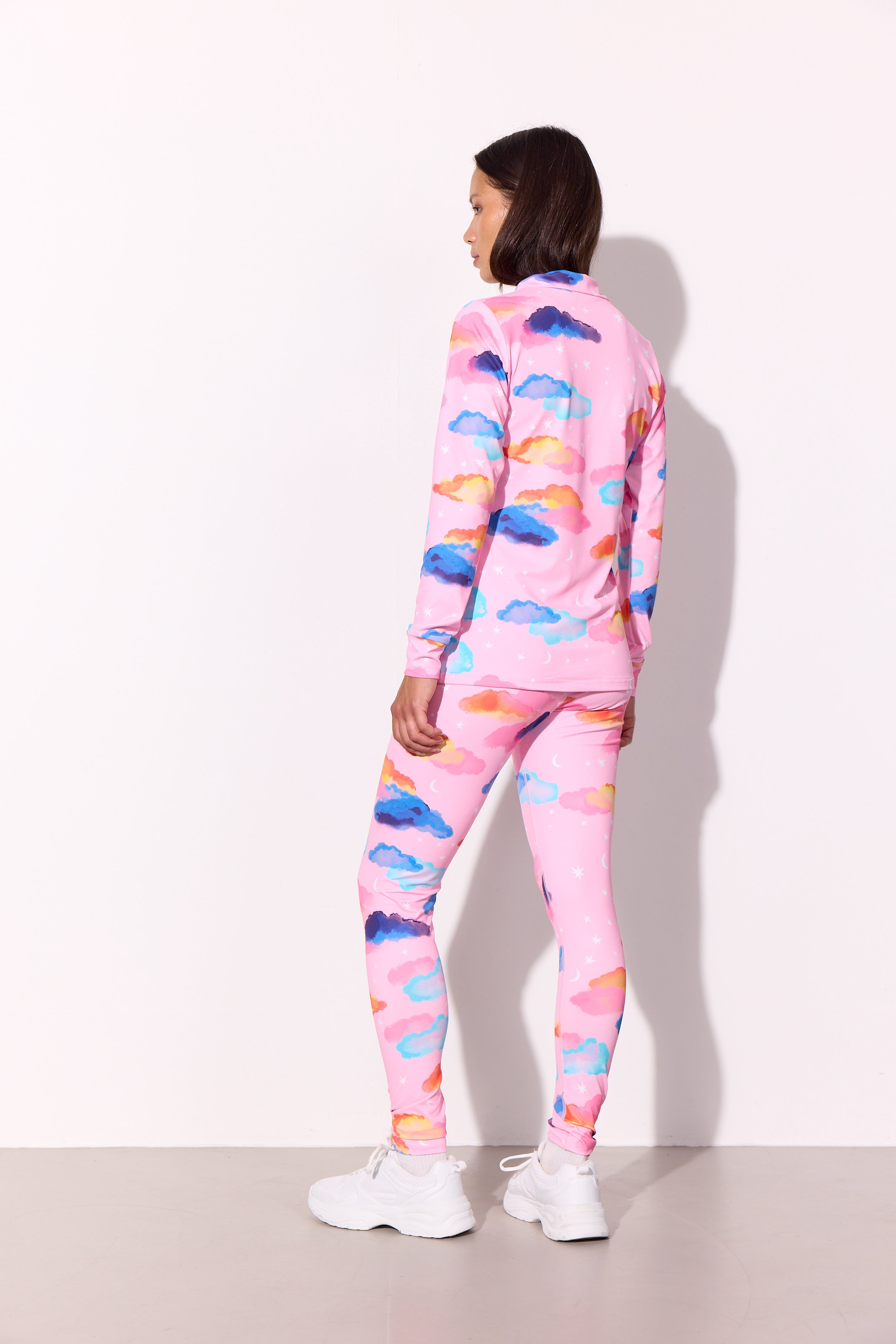 HUNKØN Diana Zipper Blouse Bluser Pink sky Art Print