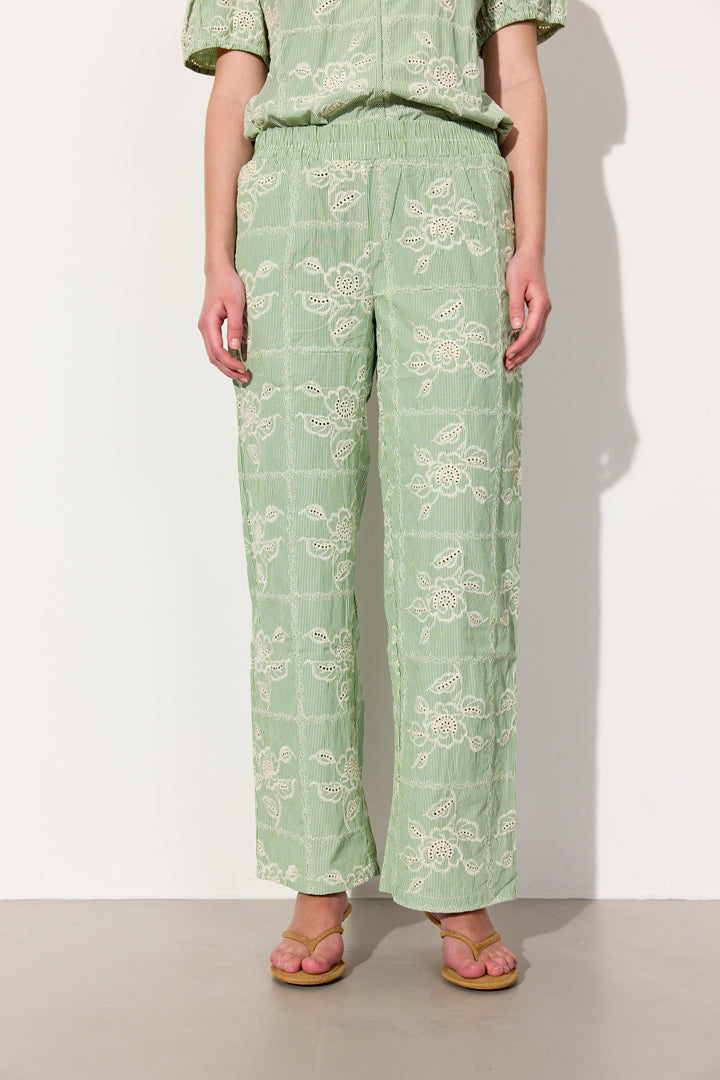 HUNKØN Ditte Trousers Bukser Green