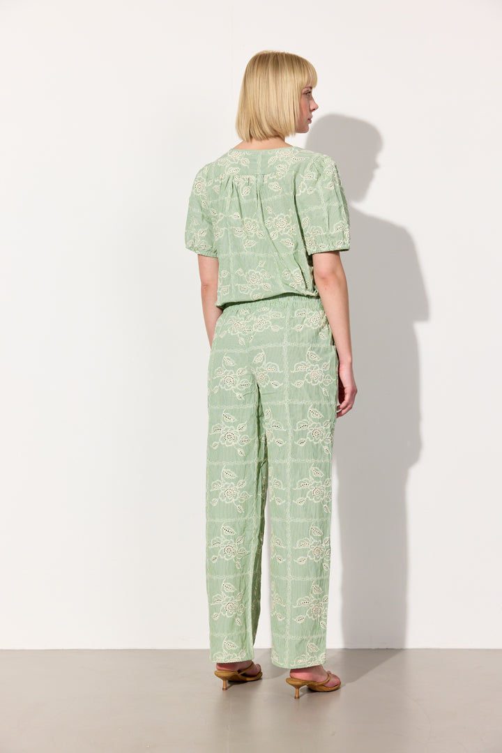 HUNKØN Ditte Trousers Bukser Green