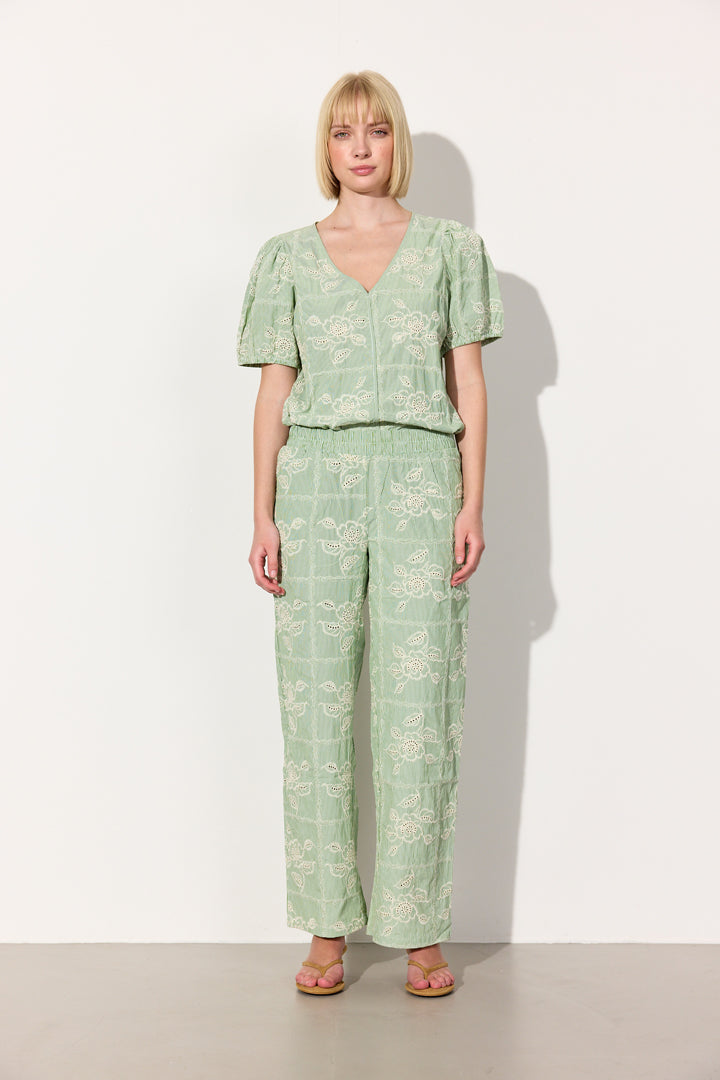 HUNKØN Ditte Trousers Bukser Green